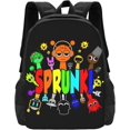 thumbnail image 1 of Sprunki Backpack Cute Character School Bookbag Sprunki Fans Travel Backpack Gifts for Birthday, 1 of 8