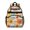 Basketball and Hoop, variant on Basketball and Jersey Gray Pattern Backpack for School, Cute School Bag with Adjustable Shoulder Straps and Padded Back, 15.25"x11.5"x5.25"