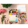 thumbnail image 4 of Princess Party Invitation Cards for Kids, 20 Invites & 20 Envelopes, 4 of 4