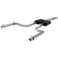 thumbnail image 3 of Flowmaster Exhaust System Kit 817508 American Thunder Cat Back System; Stainless Steel; With Mufflers; 2-1/2 Inch Pipe Diameter; Dual Exhaust With Dual Exit; Rear Exit, 3 of 4