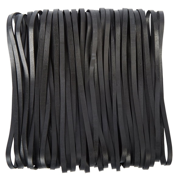 Rubber Bands Large Black 50 Pack 8inches Rubbers Band,For Trash Cans Elastic Office Supplies Folders Cat Litter Box