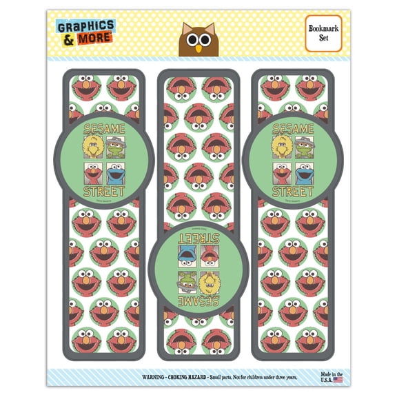 Sesame Street Vintage Comic Panels Set of 3 Glossy Laminated Bookmarks