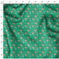 thumbnail image 4 of Soimoi Green Poly Georgette Fabric Octagon Art Geometric Decor Fabric Printed Yard 42 Inch Wide, 4 of 5