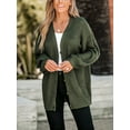 thumbnail image 5 of CUPSHE Women's Forest Green V-Neck Buttoned Cardigan, 5 of 7