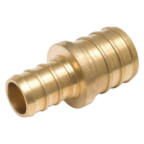 SharkBite UC058LFA PEX Reducing Coupling, 1/2-Inch x 3/4-Inch, Brass