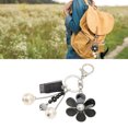 thumbnail image 4 of Pendentif Sac, Porte-Clés Portable pour Femmes Motif Fleur Inaltérable Élégant pour Sacs à Main, 4 of 8