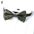 thumbnail image 3 of Naierhg New Arrival Men's Fashion Plain Bowtie Polyester Pre Tied Wedding Bow Tie Suits Tie, 3 of 7