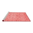 thumbnail image 2 of Ahgly Company Machine Washable Indoor Square Oriental Red Modern Area Rugs, 4' Square, 2 of 4