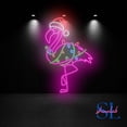 thumbnail image 5 of Shinelab Flamingo Christmas Neon Sign, Tropical Christmas Flamingo Led Sign, Santa Hat Flamingo Wall Art Decor 630, 5 of 5