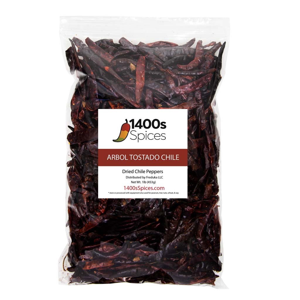 1lb Chile de Arbol Tostado, Toasted Chile De Arbol, Toasted Dried Arbol