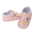 thumbnail image 5 of Penkiiy Baby Girl Sandals Comfort Premium Summer Outdoor Casual Beach Shoes Anti Slip Rubber Sole Toddler Walking Shoes Pink for 0-6 Months, 5 of 8