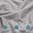 thumbnail image 4 of Bare Home Luxury 100% Cotton Flannel Split King Sheet Set, Deep Pocket, 5-Piece, Heather Light Gray, 4 of 11