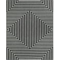 thumbnail image 2 of Unique Loom Outdoor Modern Collection Area Rug - Achromatic (7' 10" x 10' Rectangle Black and White), 2 of 6