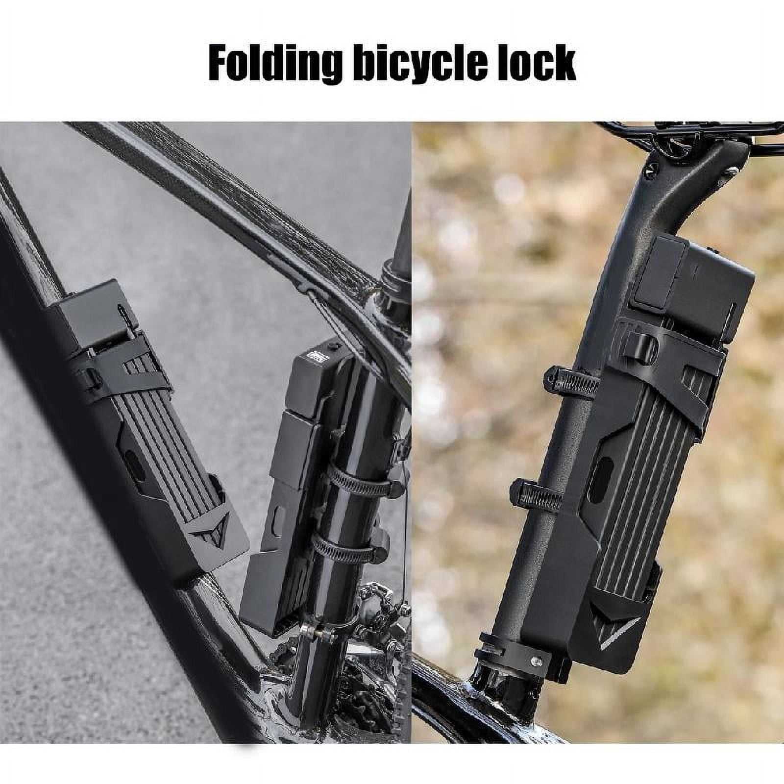 Zeiwohndc Bicycles Scooter Motorcycle Folding Lock with Key AntiTheft Cycling Lock