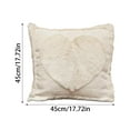 thumbnail image 3 of Valentines day decorations,18"*18" Set of 2 valentines day pillow covers,Faux Fur Wool Decorative Anniversary Cushion Case for Sofa Home Decoration Red,Design F-13, 3 of 8