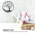 thumbnail image 4 of Wall Art, Fine Workmanship Metal Black Gift 30cm Rustproof Life Tree Decor  for Bedroom, 4 of 8
