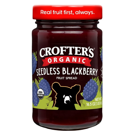 Crofter’s Organic Seedless Blackberry Premium Fruit Spread, 16.5 oz