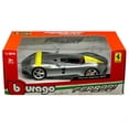 thumbnail image 2 of Bburago 26027 Ferrari Monza SP1 Argent Métallique avec Rayures Jaunes Modèle Réduit à l'Échelle 1/24, 2 of 2