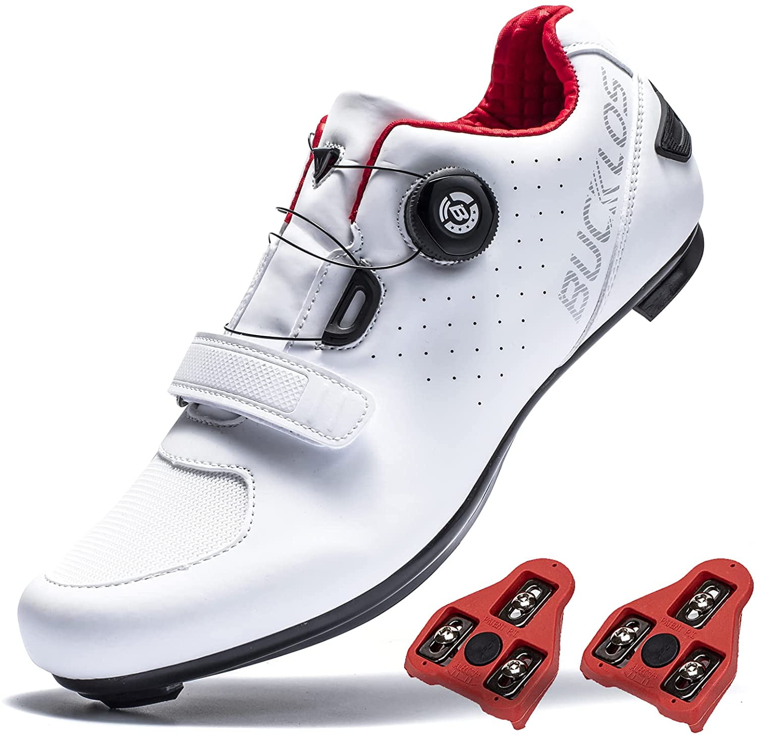 Cycling-Shoes Mountain,Road Cycling Support Mens SPD/SPD-SL Compatible Double Dial MTB Cleat Indoor Exercise Biking Breathable Anti-Slip Comfortable Riding Shoes 