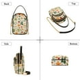thumbnail image 3 of FORMRS Crossbody Bag for Women Quilted Travel Shoulder Cell Phone Purse with Chain Strap Handbag, Leaves Pattern, 3 of 7