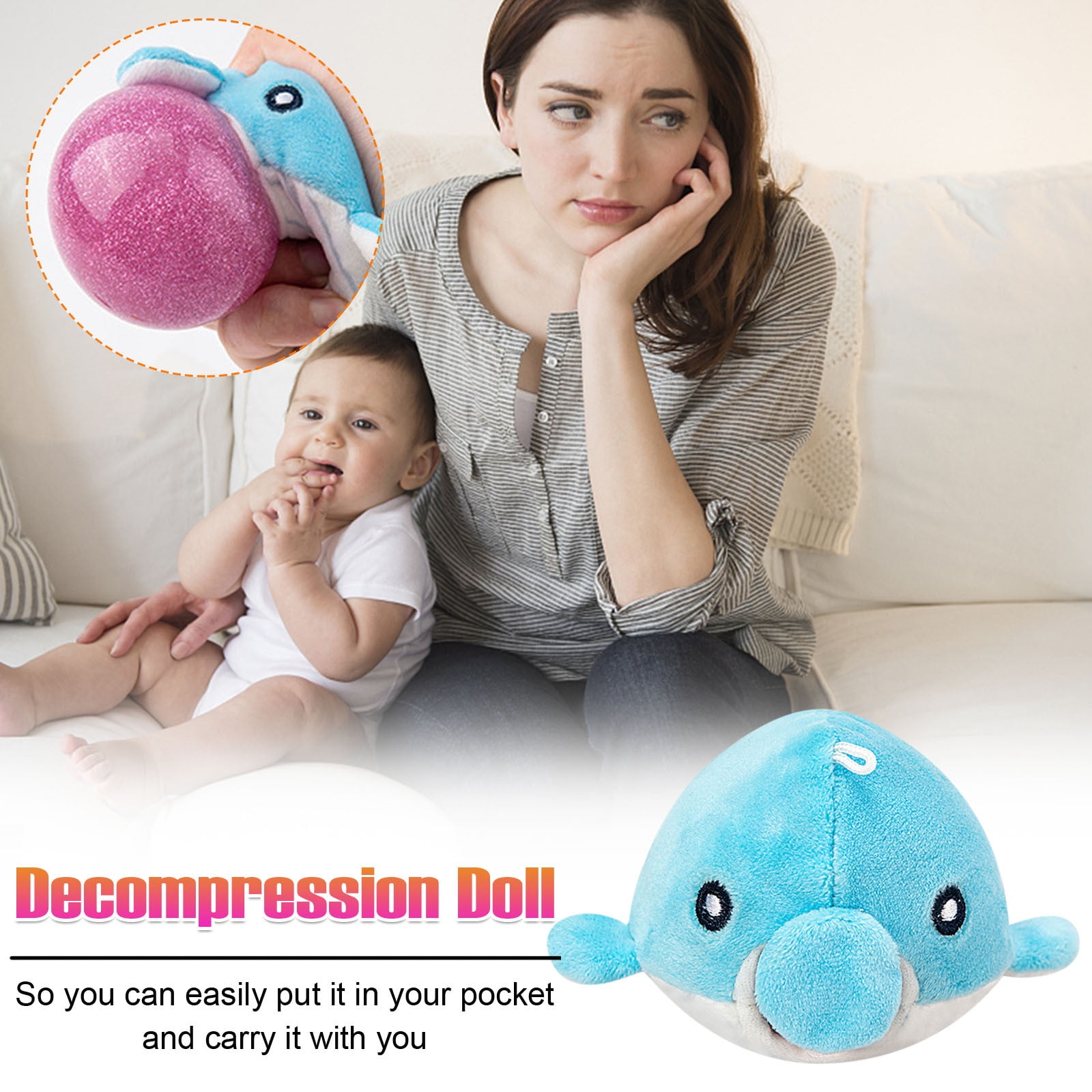 Cute Lovely Baby Kids Plush Decompression Toys Mini Plush Children Toys Gifts 