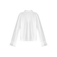 thumbnail image 2 of RUNQHUI Kids Boys Medieval Pirate Shirt Viking Renaissance Ruffle Halloween Cosplay Costume Scottish Tops White XS, 2 of 4