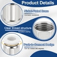 thumbnail image 3 of Uxcell 5 Pcs NPT Female 1/4 inch OD x 3/8" NPT Thread Push to Connect Fittings, White, 3 of 7