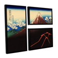 thumbnail image 2 of ArtWall Katsushika Hokusai "Shower Below the Summit (Sanka Hakuu)" 3-Piece Floater Framed Canvas Flag Set, 2 of 2