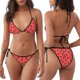 thumbnail image 3 of Balery Ladybugs On Red Polka Dot Pijama Estampado Bikini de Dos Piezas para Mujer - Conjunto de Bikini Ajustable Sexy y Cómodo para Playa, 3 of 6