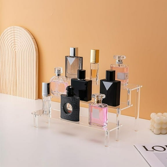 Acrylic Lifting Display Stand 3-Layer Perfume Tissue Display Stand Character Model Display Stand Dessert Rack