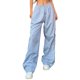 thumbnail image 1 of Pantalones Cargo De Paracaídas Y2K Paracaídas Cargo Pantalones Cordón Mujer Stripe Joggers Pantalones de chándal (Azul M) Ygjytge para Mujer Azul T M, 1 of 9