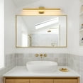 thumbnail image 5 of Minimalist Linear LED Modern Lighting Fixtures 32'' Bathroom Gold Vanity Light Dimmable Over Mirror Wall Sconce for Bathroom, 5 of 11