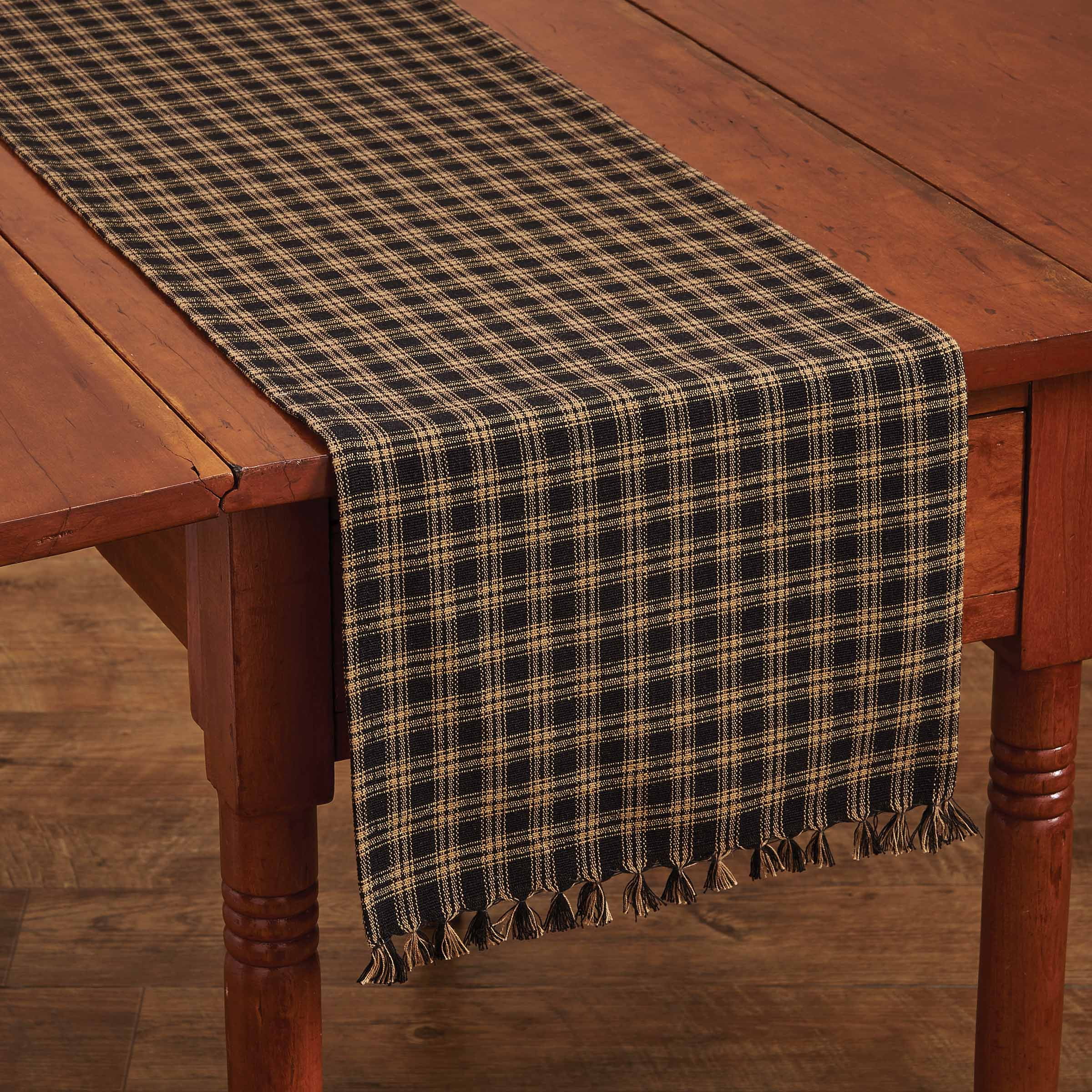 Park Designs Sturbridge Black Table Runner - 36"L