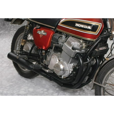 Mac 4-Into-1 Canister Exhaust Black Fits 80-82 Honda CB900C Custom