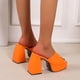 thumbnail image 4 of Sandalias de tacón grueso con plataforma impermeable para mujer, sexy, súper alta, con punta abierta Wmkox8yii ytu741, 4 of 7