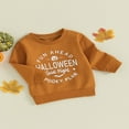 thumbnail image 3 of Bébé Garçon Halloween Sweat-Shirt Citrouille Pull Vêtements d'Automne, 3 of 7