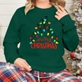 thumbnail image 7 of Christmas Trees Sweatshirt for Women Merry and Bright Christmas Shirts Xmas Holiday Party Long Sleeve Pullover Tops, 7 of 7