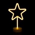 thumbnail image 4 of (Star)LED Neon Light Star Shape Neon Sign for Wall Decor Battery and USB Operated Neon Decorative Lights for Home Kids Bedroom Bar Party Wedding Christmas H, 4 of 5