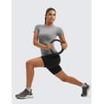thumbnail image 3 of CRZ YOGA Seamless Workout Tops for Women Athletic Running Yoga Shirts Crewneck Tees, 3 of 5