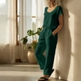 thumbnail image 4 of Fewfanhot 2 Piece Sets for Women Casual Cargo Pants Set, Spring Summer Two Piece Outfit, Comfortable Round Neck Top & Utility Pants, 4 of 9