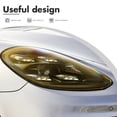 thumbnail image 3 of OULII 1Set Car Headlight Taillight Tint Water Resistant Vinyl Sheet in Yellow, 3 of 7