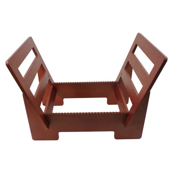 1 * Vinyl Record Storage Holder-Dark Wood Color