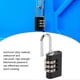 thumbnail image 4 of 3 Digits Security Combination Padlock Black Solid Aluminum Alloy for Gym Locker Cabinet Toolbox LuggageSmall Padlock, 4 of 5