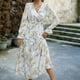 thumbnail image 2 of Vestido de mujer con cintura elástica jersey vestido de retazos elegante elegante largo y fluido Hugtrwg Para estrenar, 2 of 7