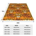 thumbnail image 3 of Honeii Tiger Print Fleece Blanket - Throw Blanket for Bed, Sofa, Couch, Camping, and Travel , Microplush Ultra Soft Warm Blanket-40"x30", 3 of 7