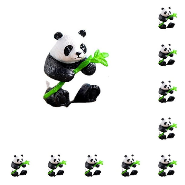 Adornos para pasteles de juguete de Panda Advancent Tipo 2 10piezas
