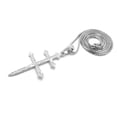 thumbnail image 2 of iJewelry2 Silver-tone Dusse Double Cross Pendant Box Chain Necklace 20'', 2 of 5