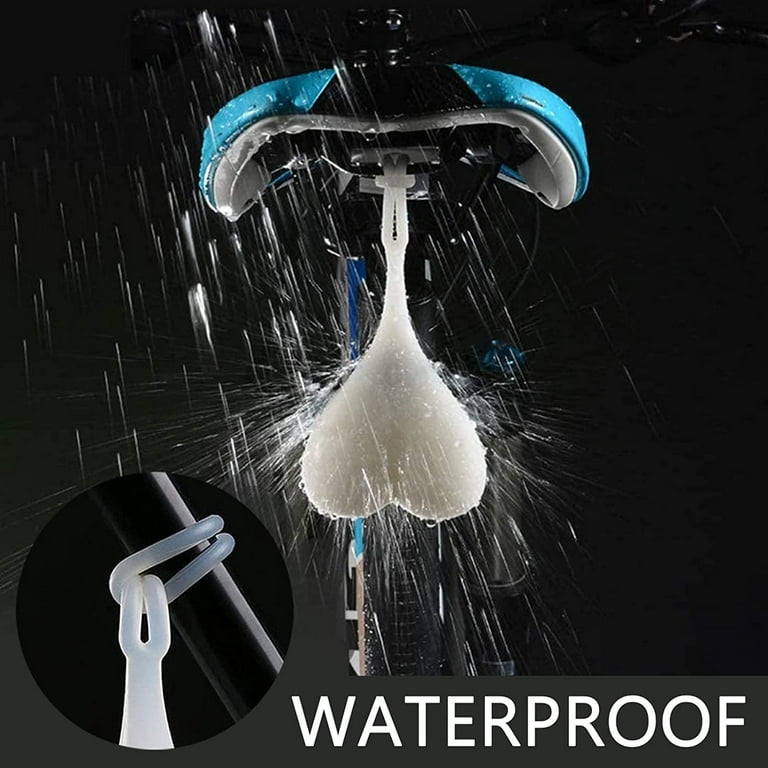 HOMEYA 2 Pack LED Bike Tail Lights, Bicycle Rear Cycling Safety Lights Clip On Strobe Warning Flashing Blinking Reflective Light Accessories