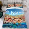 thumbnail image 4 of Luca Conjunto de sábanas temático, trío de piezas, cómodo y amigable con la piel, diseño único, regalo de decoración para el hogar para familiares, amigos y fans,173cm *218cm, 4 of 6