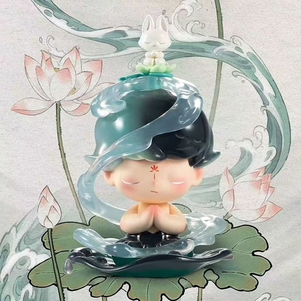 Figura de acción de caja misteriosa de la serie Wu Shuang Town del 14.º aniversario Figura de acción de caja misteriosa de Dimoo Skullpanda Lindo juguete